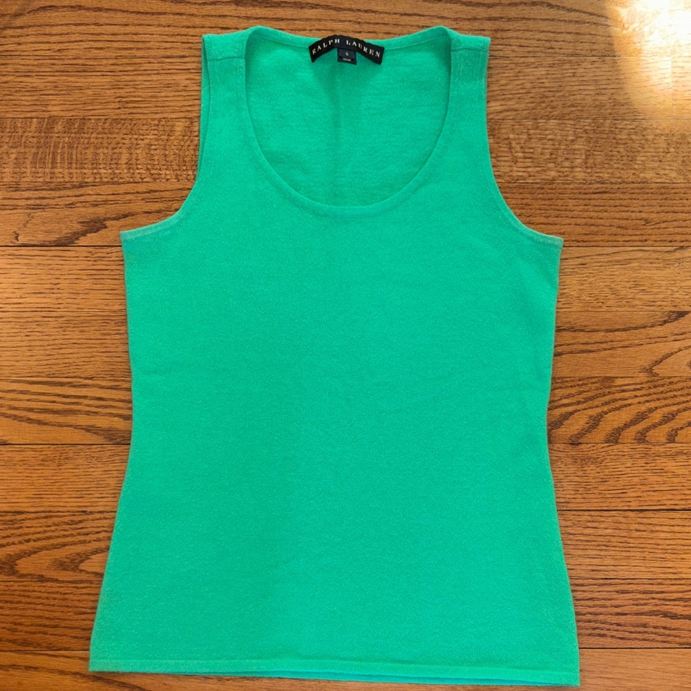 Ralph Lauren Bright Teal Sleeveless Tank Top